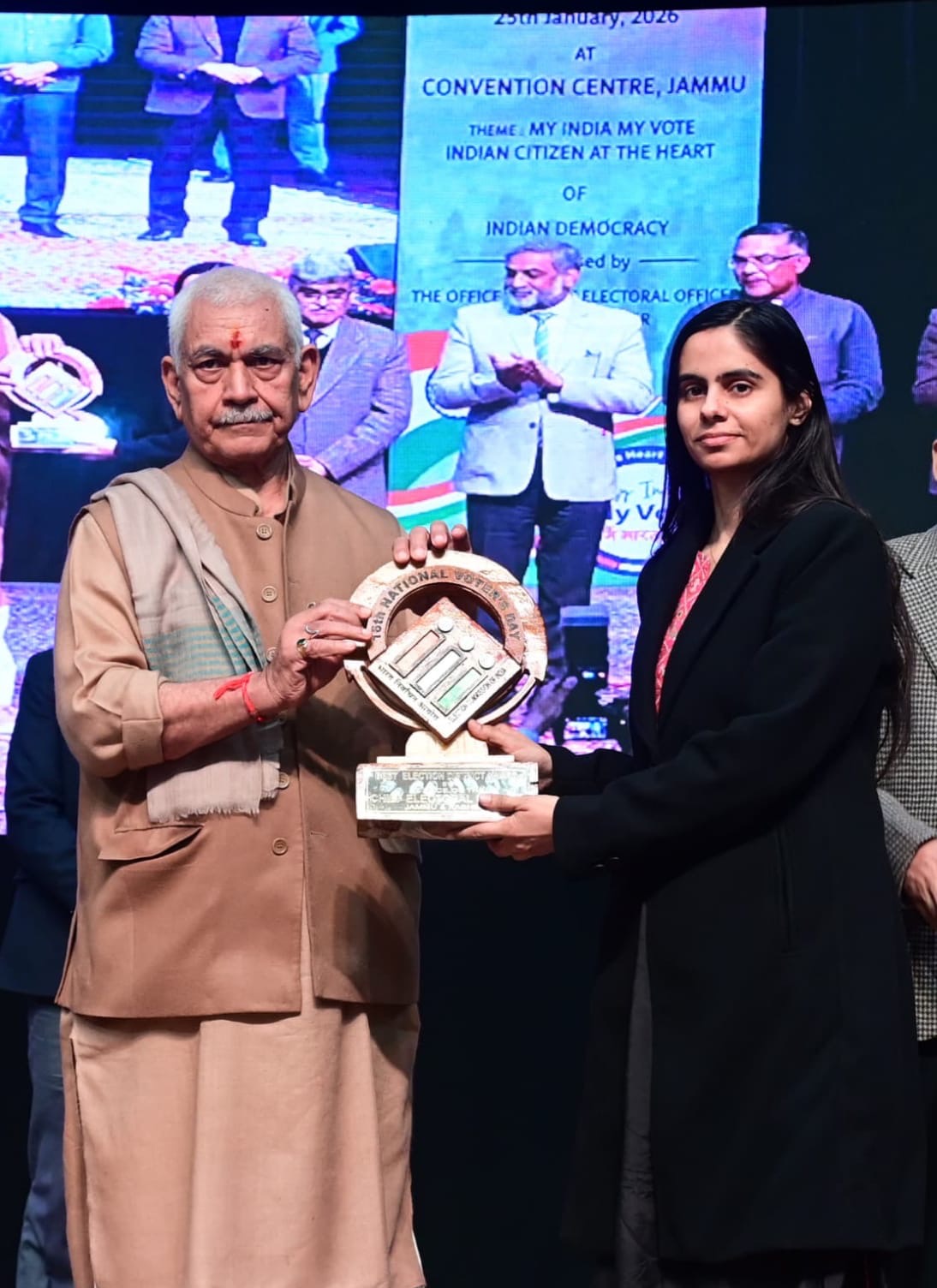 Lieutenant Governor Honours DC Reasi for Exemplary Election Management