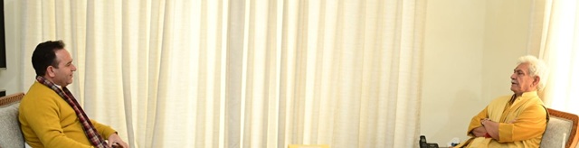 LoP Sunil Sharma meets LG Manoj Sinha , Demands for Age Relaxation of Aspirants