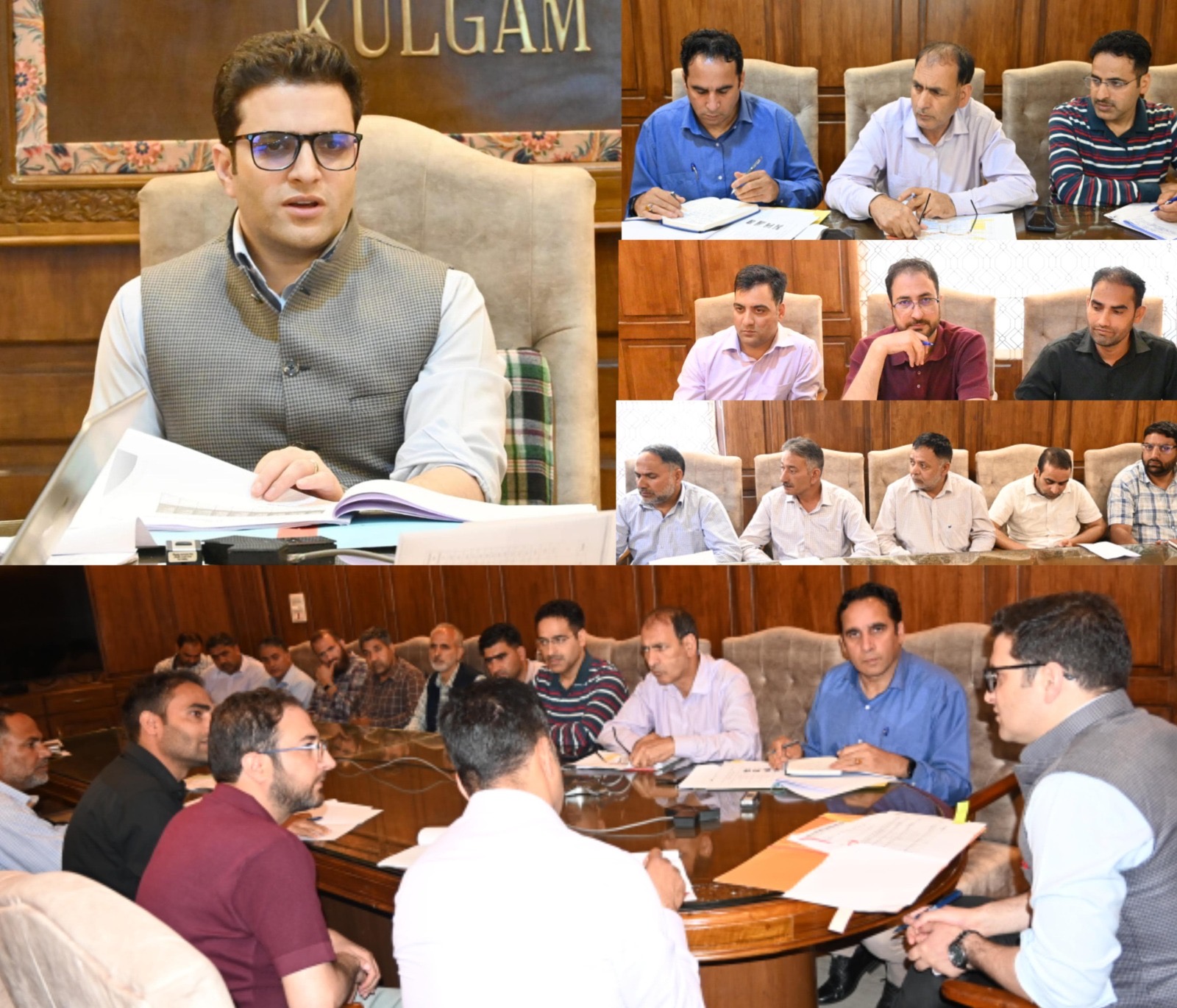 DC Kulgam reviews progress of Revenue  establishments