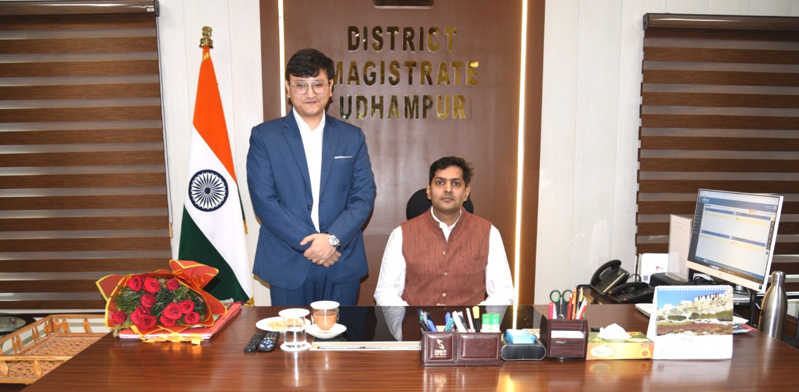 DC Udhampur Anant Dwivedi interacts with Officers