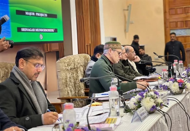 'CM Omar Abdullah chairs review meeting of Srinagar district'