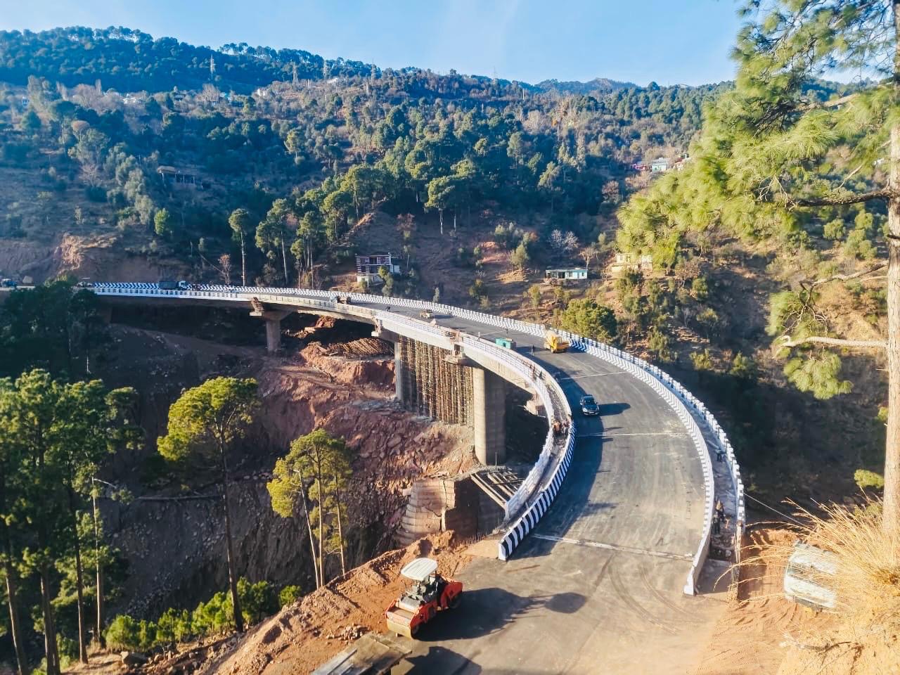 Completion of Major Bridge-2 on Chenani Sudhmahadev Section of NH-244 by NHIDCL, Jammu