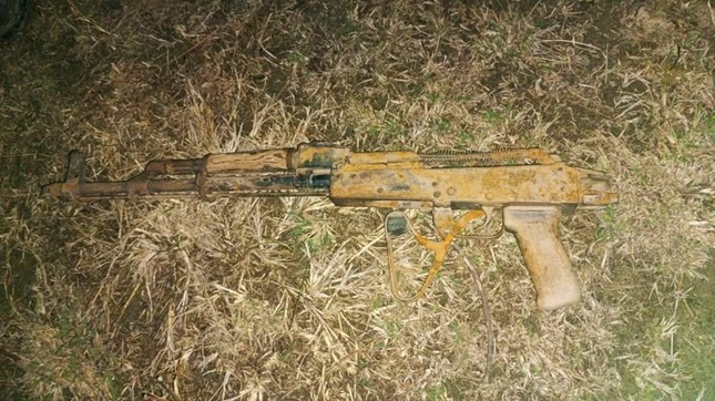 Old AK Rifle recovered from riverbank in J&K
