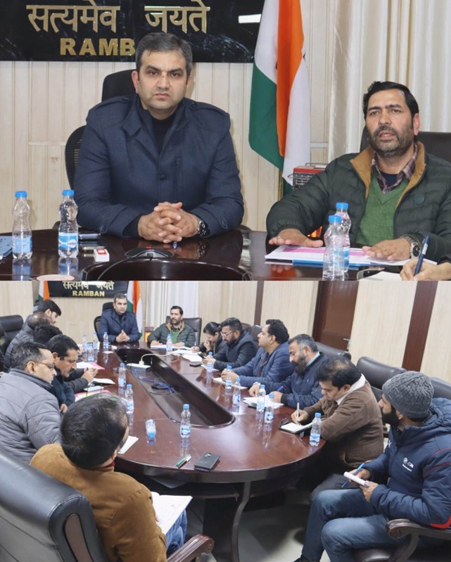 DC Ramban issues string of directions to officers to achieve 100% physical & financial targets within set timelines