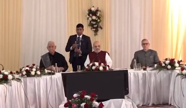 'Amit Shah chairs high-level meeting to review the progress of development projects in J&K'