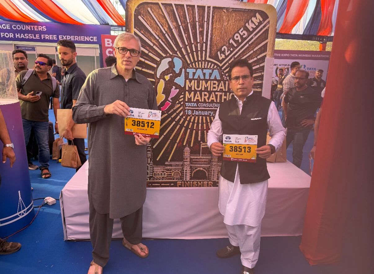 CM J&K Omar Abdullah, MLA Tanvir Sadiq  to participate in TATA Mumbai Marathon 2026 