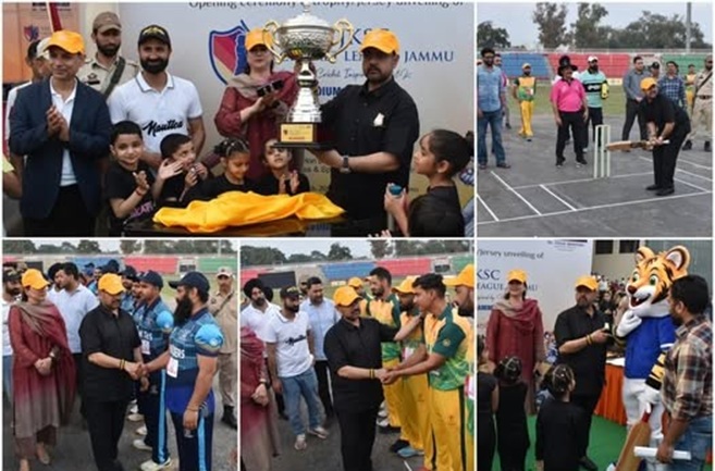 Satish Sharma inaugurates YSS–JKSC Cricket League; hails Ranji Triumph