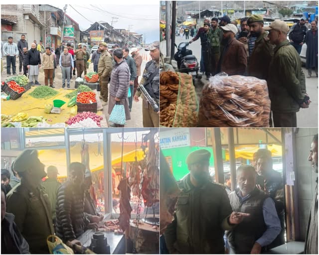 Joint Market Checking Drive in Ganderbal