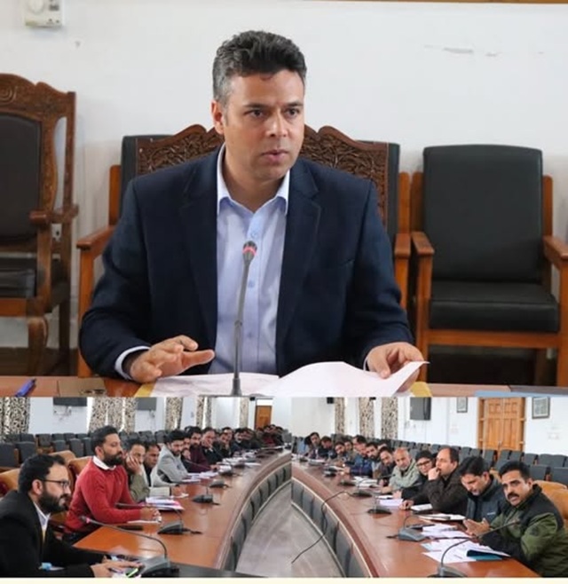 DC Anantnag reviews progress of Land Record Digitization Emphasises time bound grievance collection 