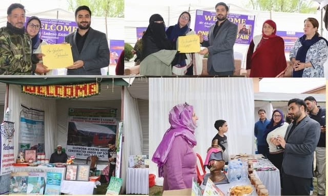 Akshay Labroo presides over a one day Mega Job Fair at Kashmir Haat to promote employment opportunities