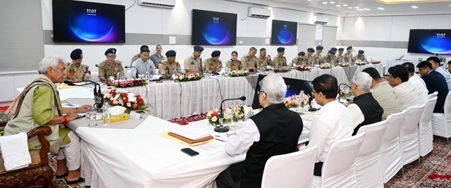 LG Manoj Sinha chairs high-level security review meeting with top officers