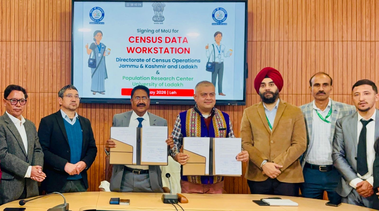 DCO J&K and Ladakh inks historical MoU with UoL for establishment of Census Data Workstations in Leh and Kargil