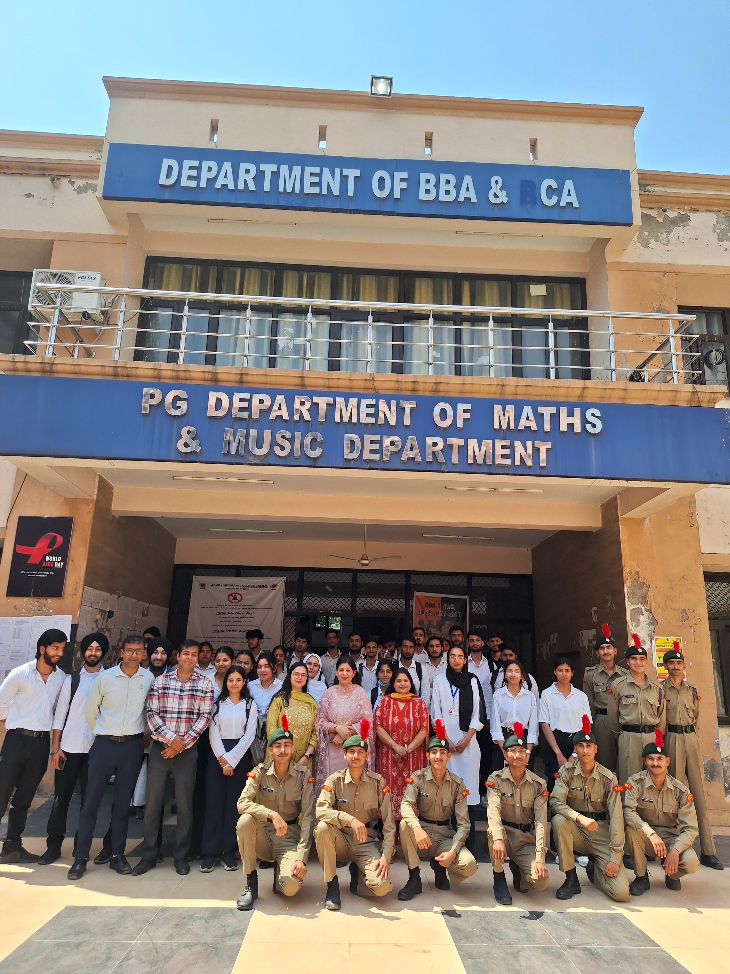 Awareness cum Interactive session on Career prospects after Graduation at MAM College Jammu