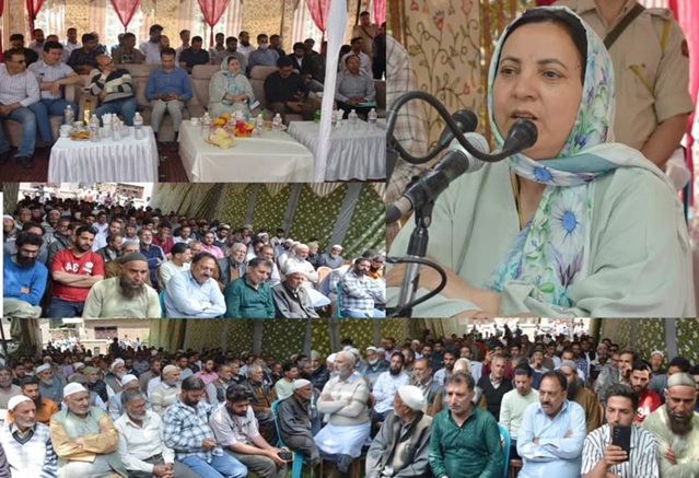 'Sakina emphasizes inclusive development, better public services for improving lives of  people at grassroots level'
