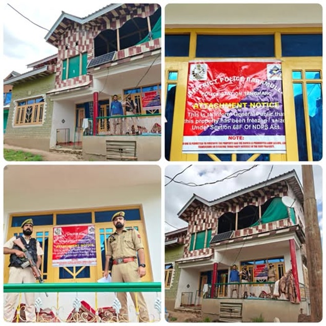'Srinagar Police attaches properties worth Rs 5 cr '