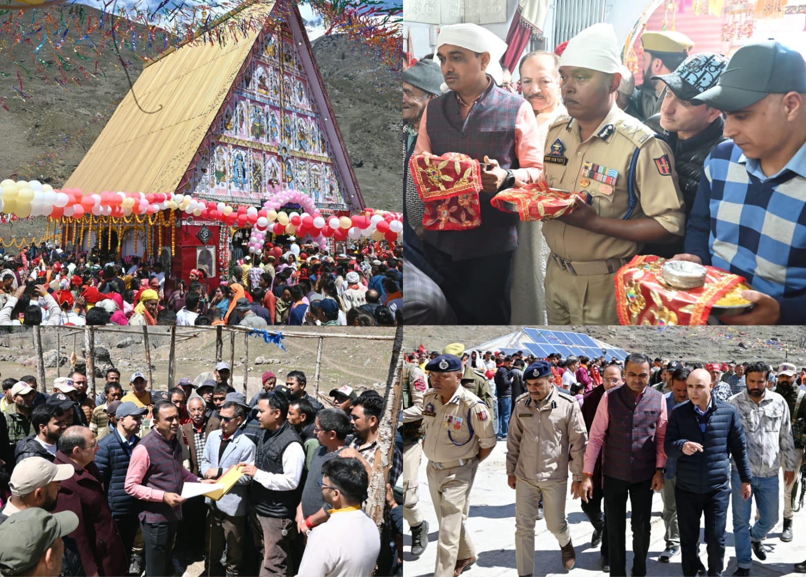 Shri Machail Mata Ji Temple reopens Div Com, IGP Jammu pay obeisance