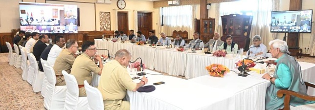 'LG Manoj Sinha chairs high-level review meeting on  Shri Amarnath Ji Yatra'