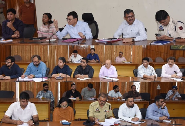 'Work Culture speaks : DC Udhampur Minga Sherpa joins back on Duty , chairs meeting on SANJY'