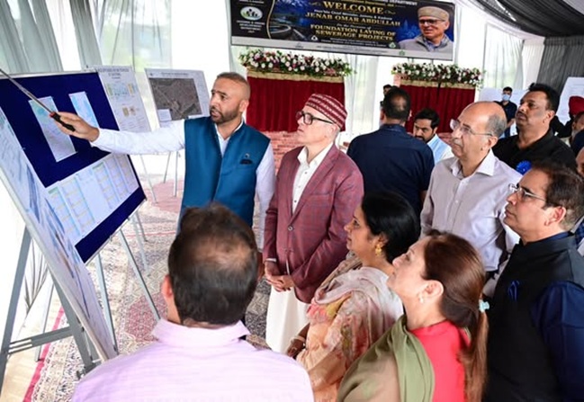 'CM Omar Abdullah lays foundation stones of major Sewage Treatment Plant '