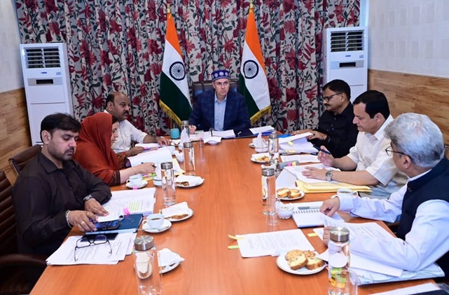 'CM Omar Abdullah chairs Cabinet meeting '