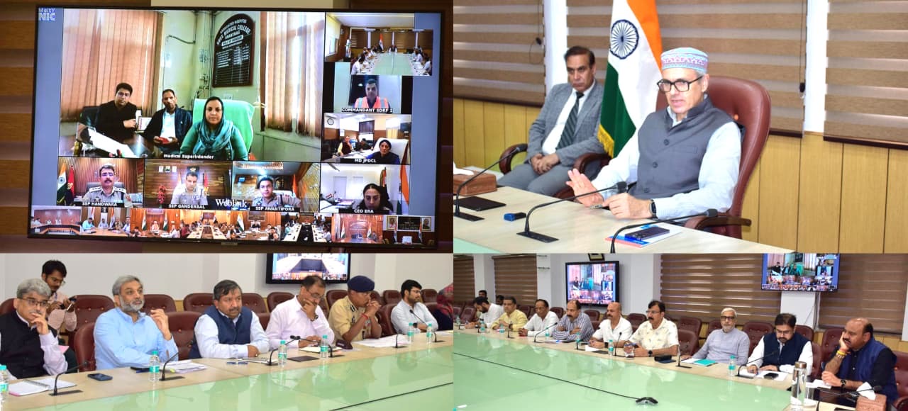 CM Omar Abdullah chairs high-level meeting on relief and restoration measures in Jammu
