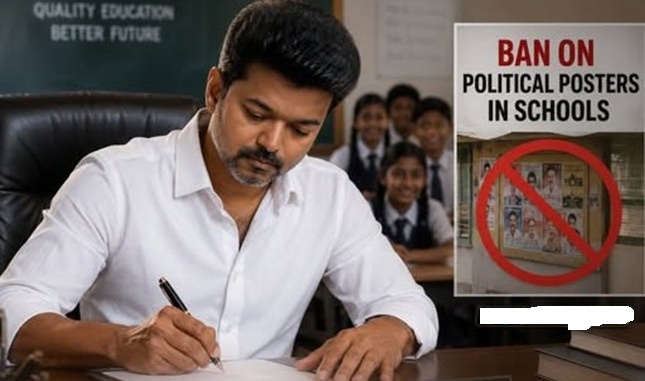 'Tamil Nadu CM imposes  complete ban on entry of political party workers and external leaders into all school campuses & Classrooms '
