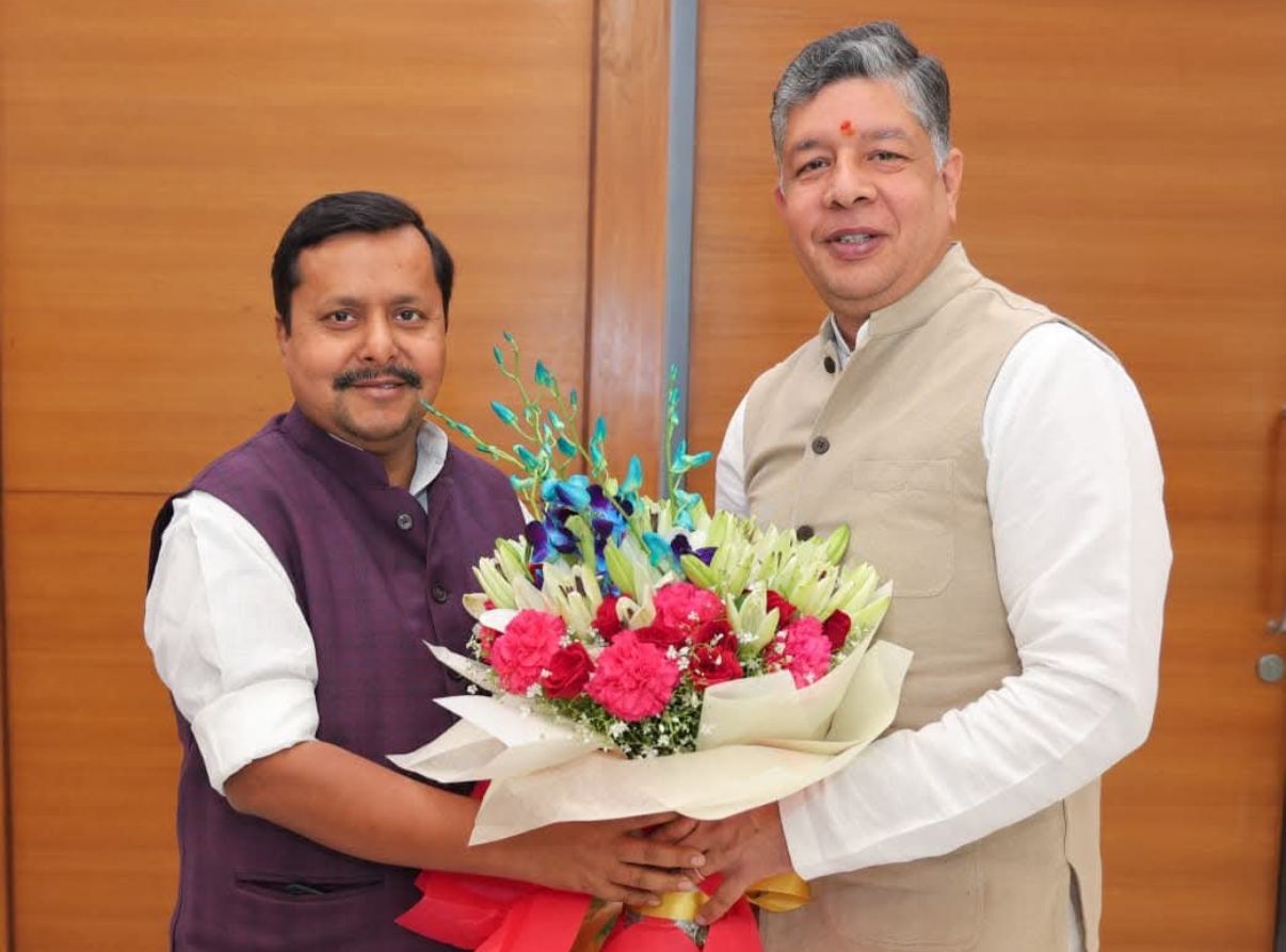 'J&K BJP leader Aseem Gupta calls on Nitin Nabin'