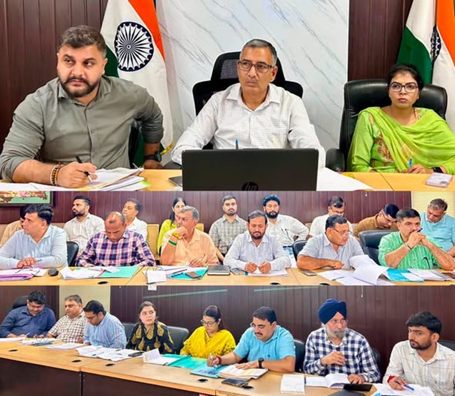 'DC Kathua directs officers to monitor progress regularly & promptly address any bottlenecks hindering execution of works'