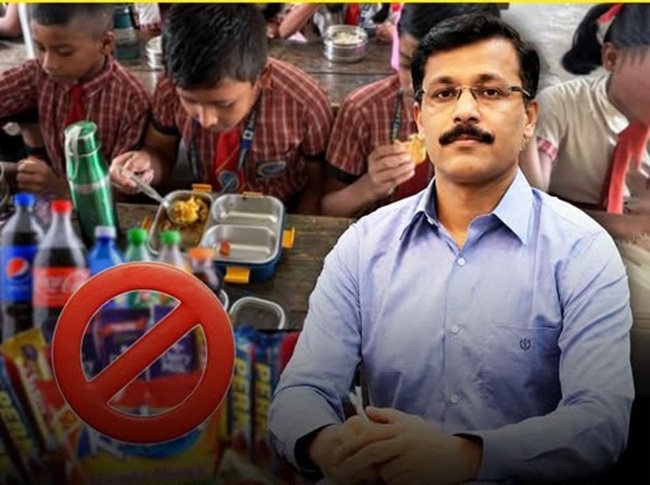 Tukaram Mundhey directs all schools to ban sale of unhealthy foods like chocolates, chips and cold drinks, from campuses: J&K?