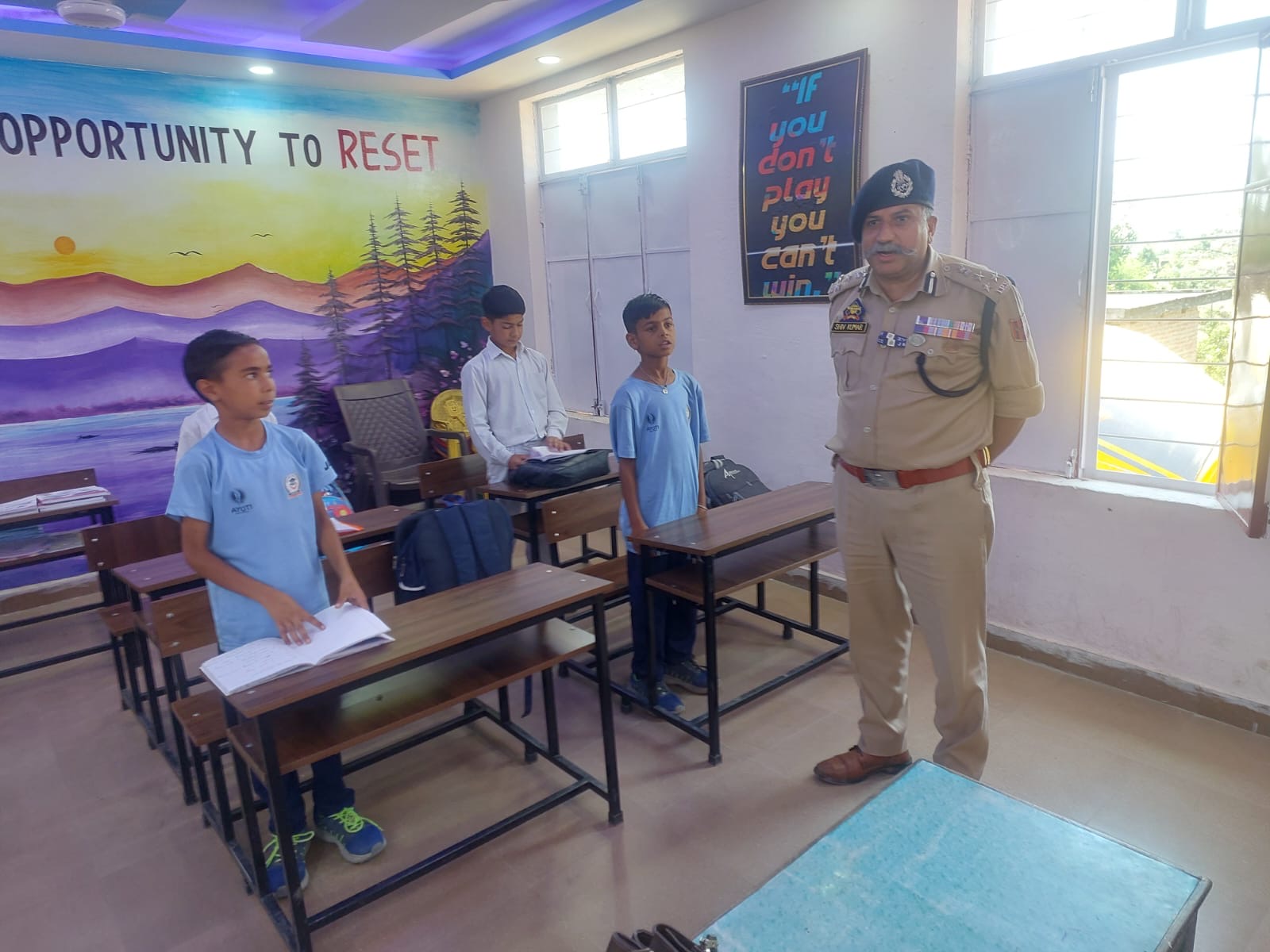 DIG UR Range Shiv Kumar visits Government School