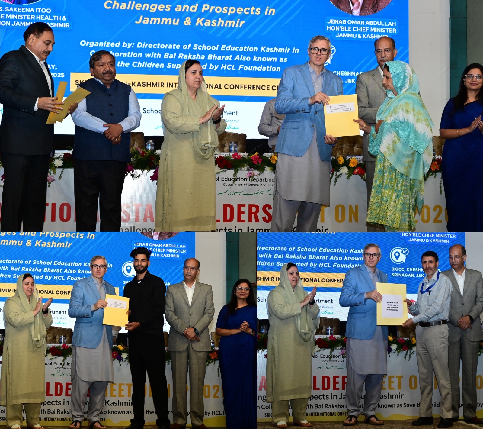CM J&K distributes Appointment orders  under SRO-43, RRET, CPW categories