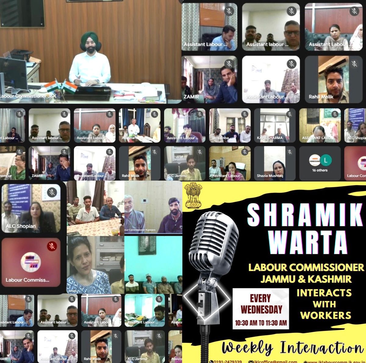 “Shramic Warta" launched by Labour Commissioner J&K to enhance grievance redressal for workers