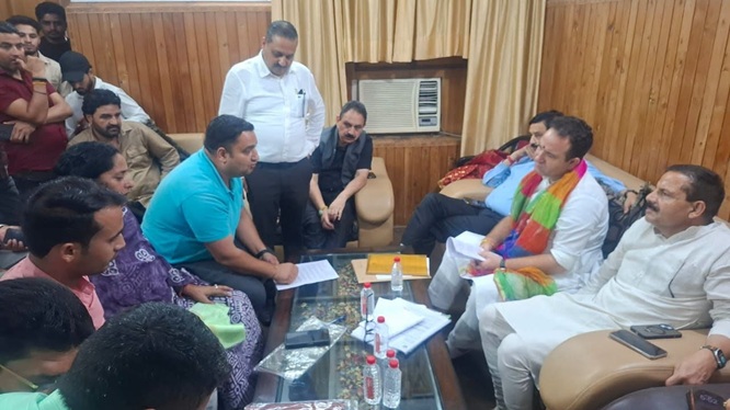 'LoP Sunil Sharma meets Delagations across Jammu Province ahead of Assembly Session'