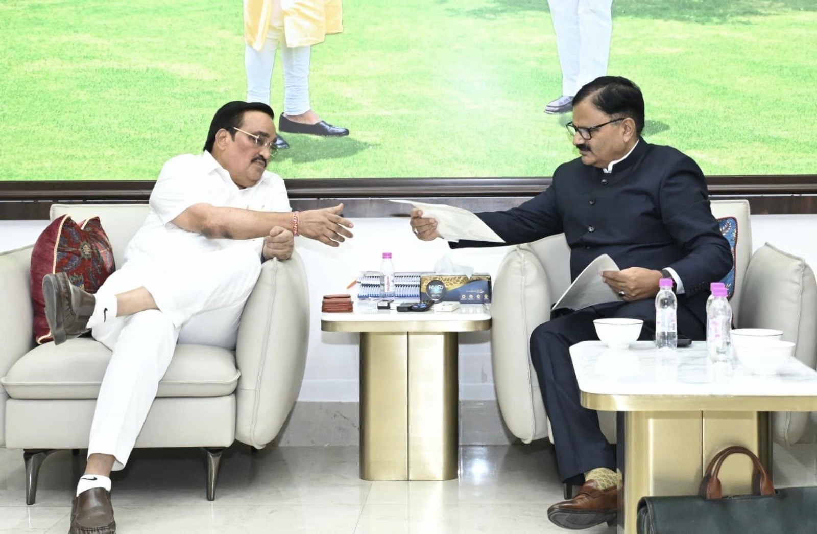 Javed Rana calls on Union Jal Shakti Minister CR Patil, seeks support for J&K 