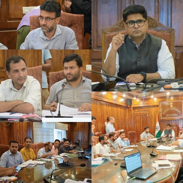 DC Bandipora discusses allotment of 05 Marlas of land to the beneficiaries /Revenue issues