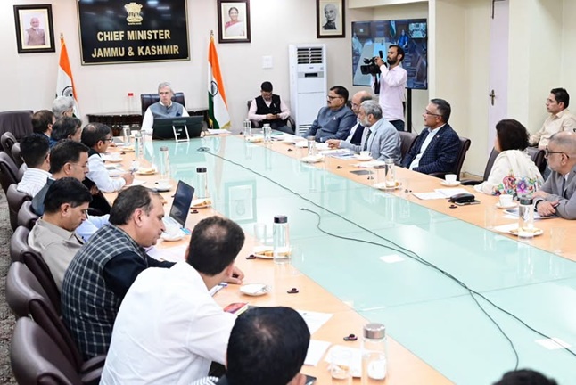 'CM Omar Abdullah chairs meeting to review the Draft J&K Hydropower Policy 2026'