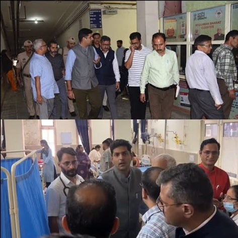 'DC Udhampur meets injured persons at GMC Hospital Reviews medical care being provided to victims'