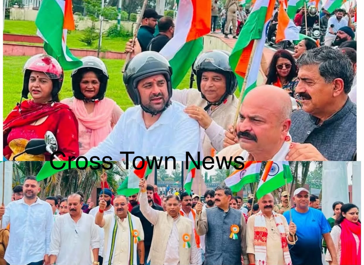 'BJP holds massive Tiranga Bike Rally in Jammu'