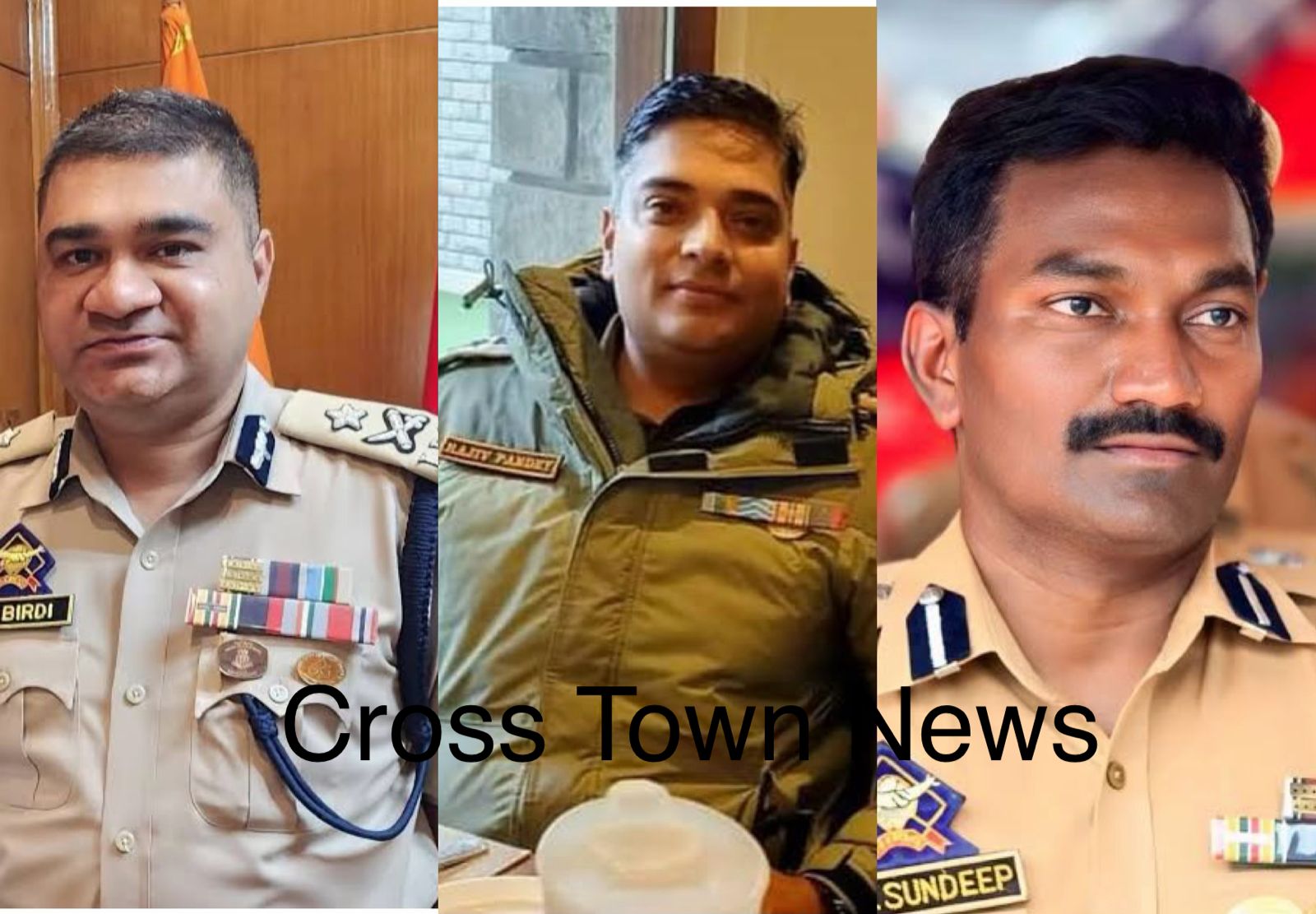 '19 Officers/Officials of J&K Police including IG VK Birdi , DIG Rajiv Pande, SSP GV Sundeep receive Award from MHA'