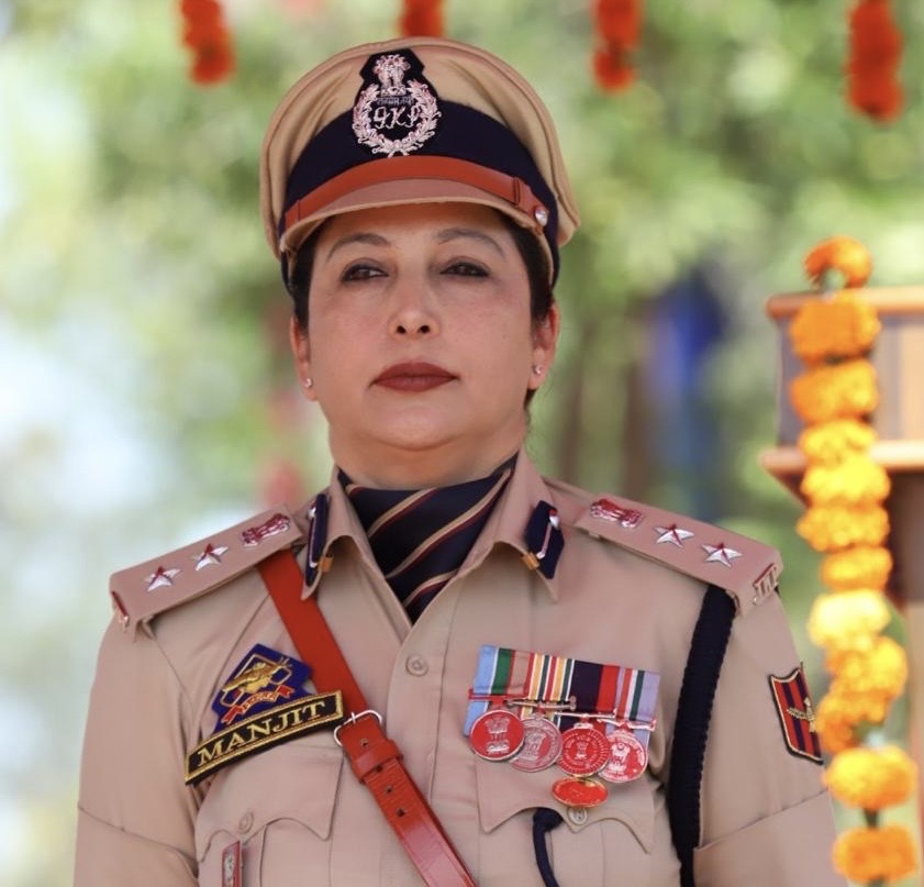 'Manjit Kour, SSP, Principal SPS PTS Kathua, Conferred J&K Police Medal for Meritorious Service'