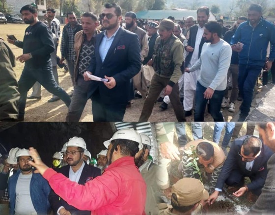 DC Poonch inspects progress of work on 37.5MW Parnai HEP: Seeks strict adherence to ISSM for workers at work site