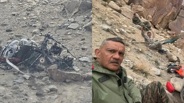 'Army’s Cheetah Helicopter crashes near Leh; Major General among 3 injured '