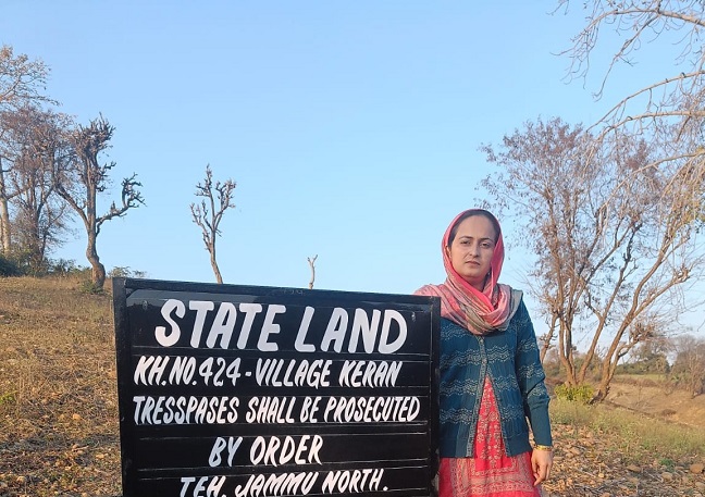Good Step by SDM North Jammu Nitish Rajora: Boards erected to safeguard State Land 