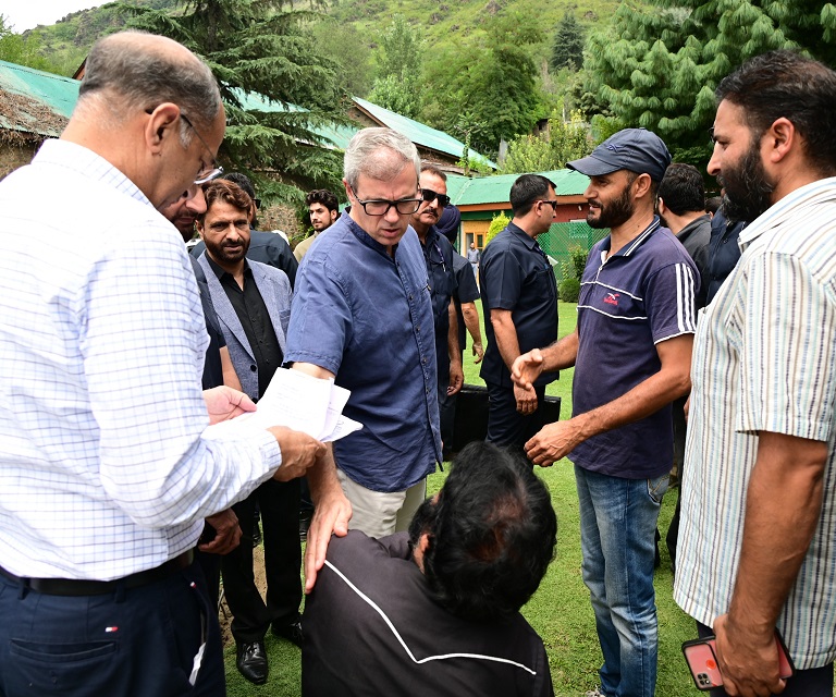 CM Omar Abdullah meets public at Raabita Outreach Office