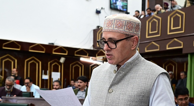  CM Omar Abdullah tables Economic Survey Report 2025–26 in J&K Assembly