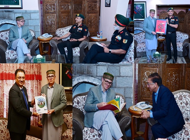 CM Omar Abdullah meets delegations at Raabita