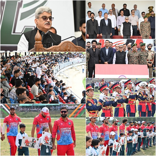 Atal Dulloo, CS inaugurates knockout phase; says tourney brings together youth from Jammu, Kashmir, Ladakh