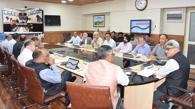  Chief Secretary J&K  reviews implementation of JKCIP in J&K