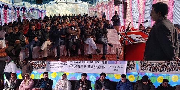 Sanjeev Verma holds mega public grievances redressal camp at Batote