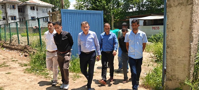 Controller Legal Metrology reviews progress of under-construction working Standard Laboratories at Anantnag, Pulwama 